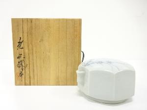 池順鐸造　染付　花　水滴